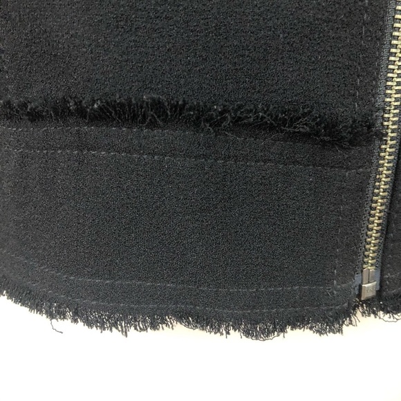 Leith Fringe Hem Asymmetrical Zip Moto Jacket - Picture 7 of 12